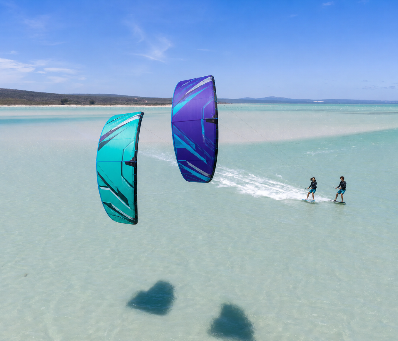 Coastal kitesurfing